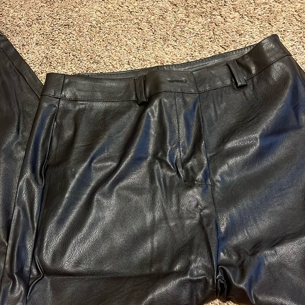 boohoo leather pants size 8